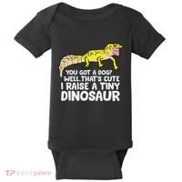 Leopard Gecko Owner I Raise A Tiny Leopard Gecko Baby Bodysuit thumb 0