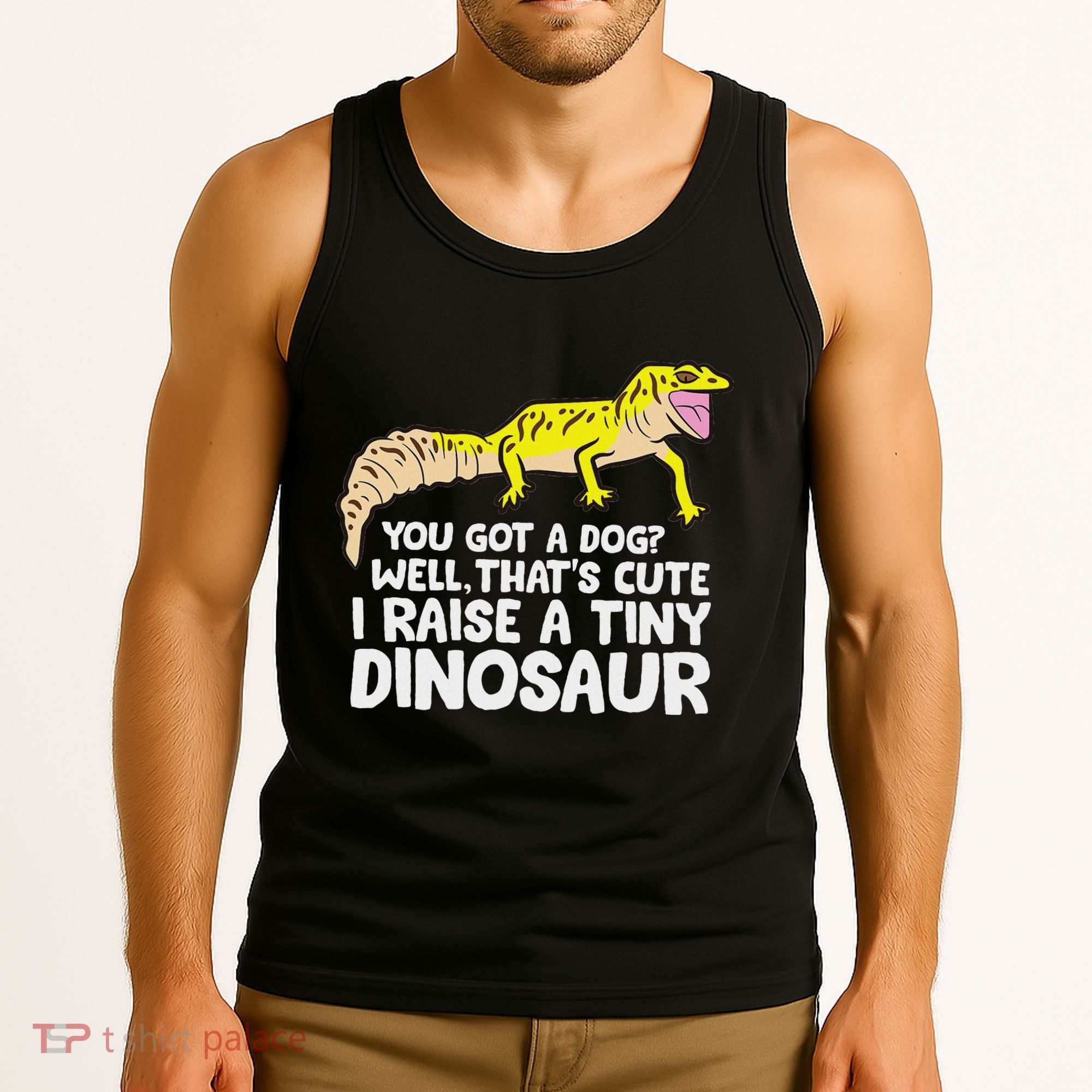 Leopard Gecko Owner I Raise A Tiny Leopard Gecko Tank Top
