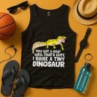 Leopard Gecko Owner I Raise A Tiny Leopard Gecko Tank Top thumb 4