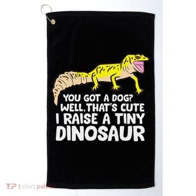 Leopard Gecko Owner I Raise A Tiny Leopard Gecko Golf Towel