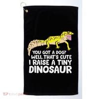 Leopard Gecko Owner I Raise A Tiny Leopard Gecko Golf Towel thumb 0