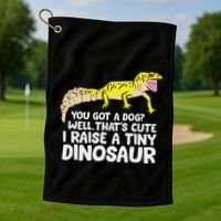 Leopard Gecko Owner I Raise A Tiny Leopard Gecko Golf Towel thumb 1