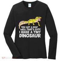 Leopard Gecko Owner I Raise A Tiny Leopard Gecko Women's Long Sleeve Shirt thumb 0