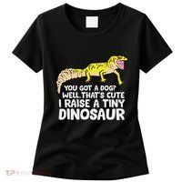 Leopard Gecko Owner I Raise A Tiny Leopard Gecko Women's T-Shirt thumb 0