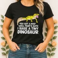 Leopard Gecko Owner I Raise A Tiny Leopard Gecko Women's T-Shirt thumb 2