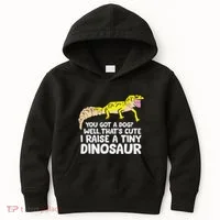 Leopard Gecko Owner I Raise A Tiny Leopard Gecko Kids Hoodie thumb 0