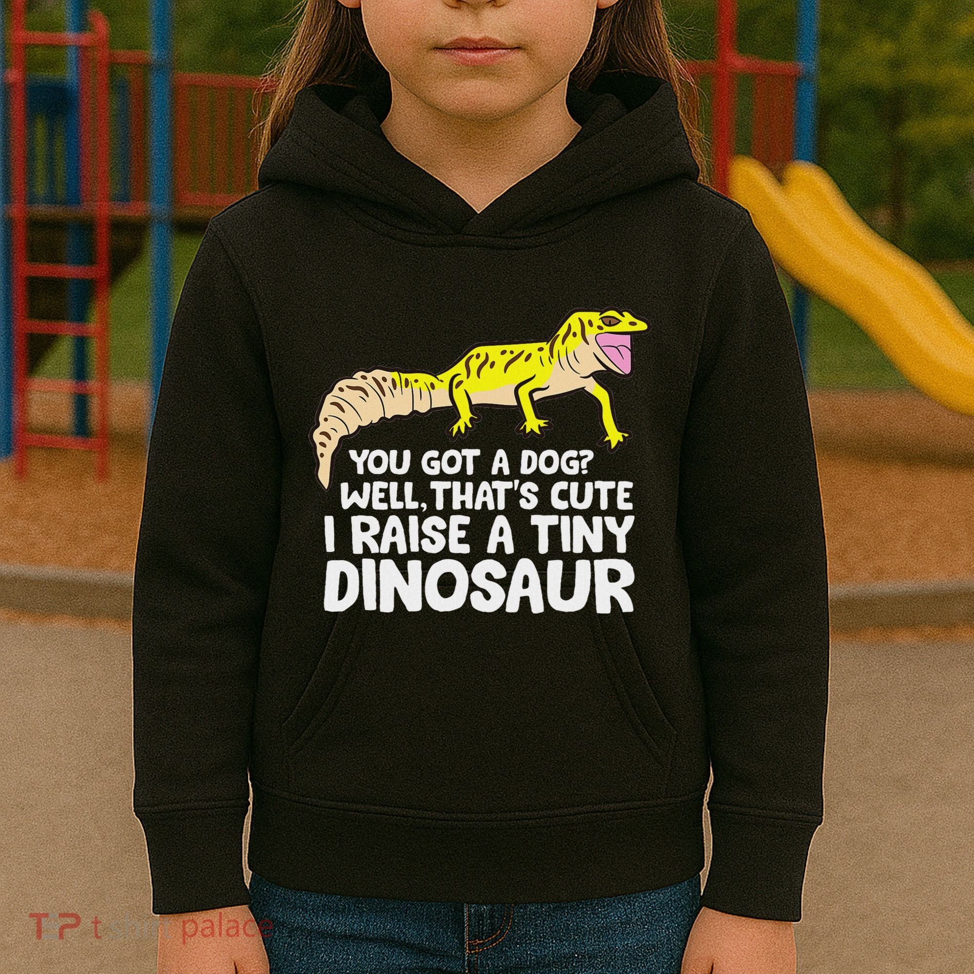 Leopard Gecko Owner I Raise A Tiny Leopard Gecko Kids Hoodie