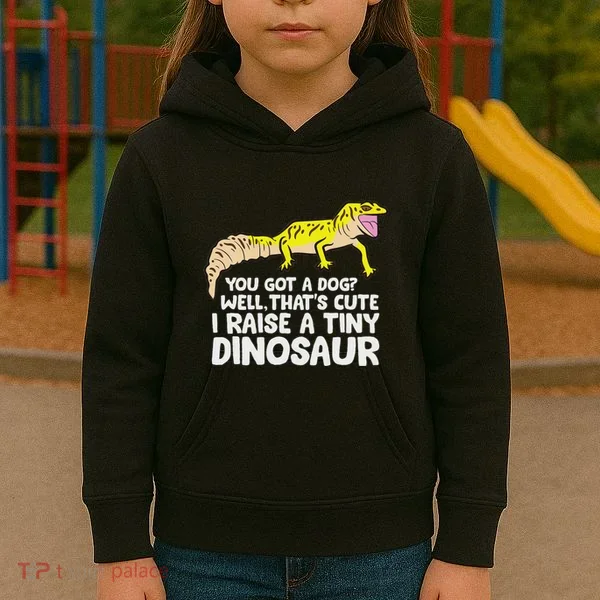 Leopard Gecko Owner I Raise A Tiny Leopard Gecko Kids Hoodie