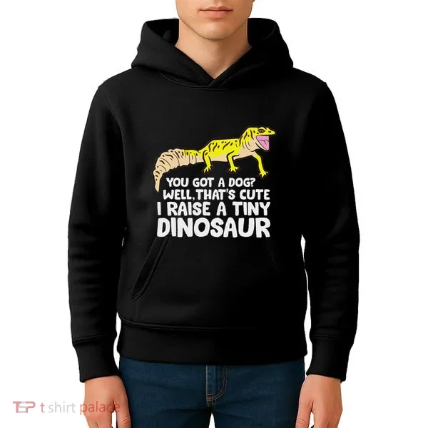 Leopard Gecko Owner I Raise A Tiny Leopard Gecko Kids Hoodie