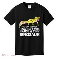 Leopard Gecko Owner I Raise A Tiny Leopard Gecko Kids T-Shirt thumb 0