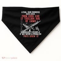 Legal Gun Owners Have Over 200m Guns USA-Made Doggie Bandana thumb 0