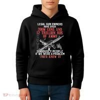 Legal Gun Owners Have Over 200m Guns Kids Hoodie thumb 4
