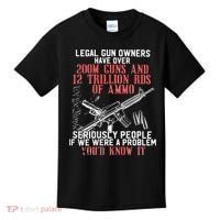 Legal Gun Owners Have Over 200m Guns Kids T-Shirt thumb 0