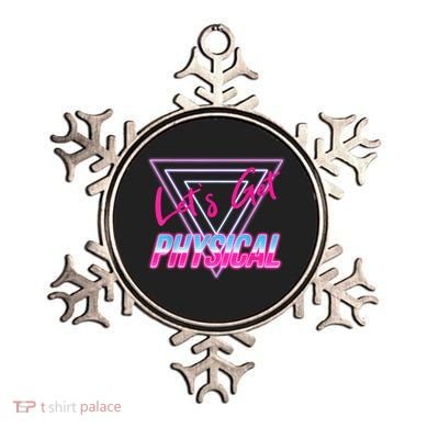 Lets Get Physical Workout Gym Tee 80's Retro Vintage Ornament