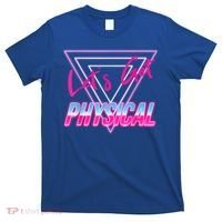 Lets Get Physical Workout Gym Tee 80's Retro Vintage T-Shirt thumb 0