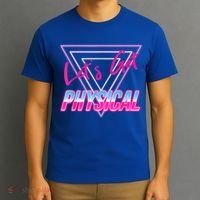Lets Get Physical Workout Gym Tee 80's Retro Vintage T-Shirt thumb 3