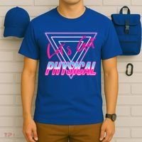 Lets Get Physical Workout Gym Tee 80's Retro Vintage T-Shirt thumb 6