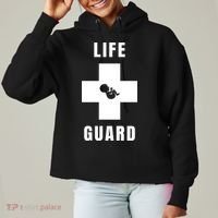 Life Guard Pregnancy Infant Loss Pro Life Stop Abortion Ladies Heavyweight Boxy Pullover Hoodie thumb 0