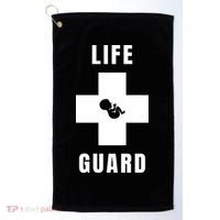 Life Guard Pregnancy Infant Loss Pro Life Stop Abortion Golf Towel thumb 0