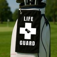 Life Guard Pregnancy Infant Loss Pro Life Stop Abortion Golf Towel thumb 2