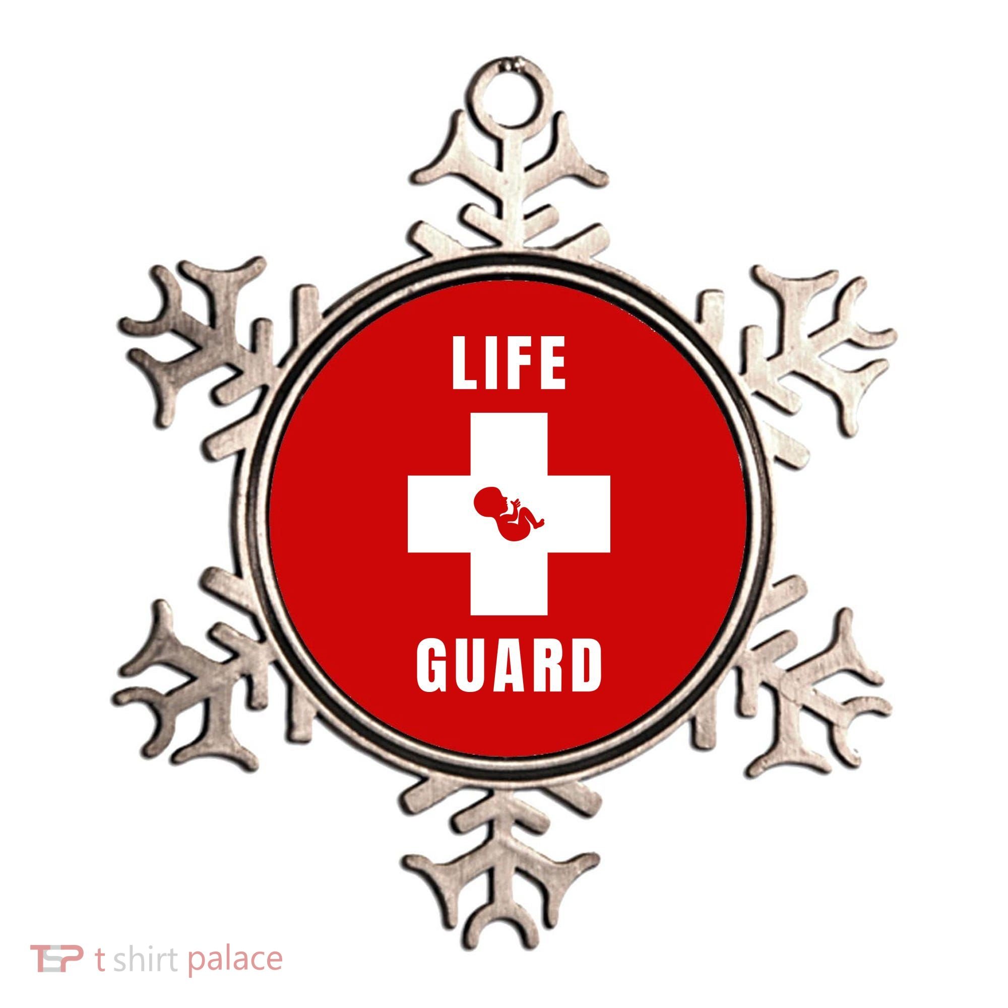 Life Guard Pregnancy Infant Loss Pro Life Stop Abortion Ornament