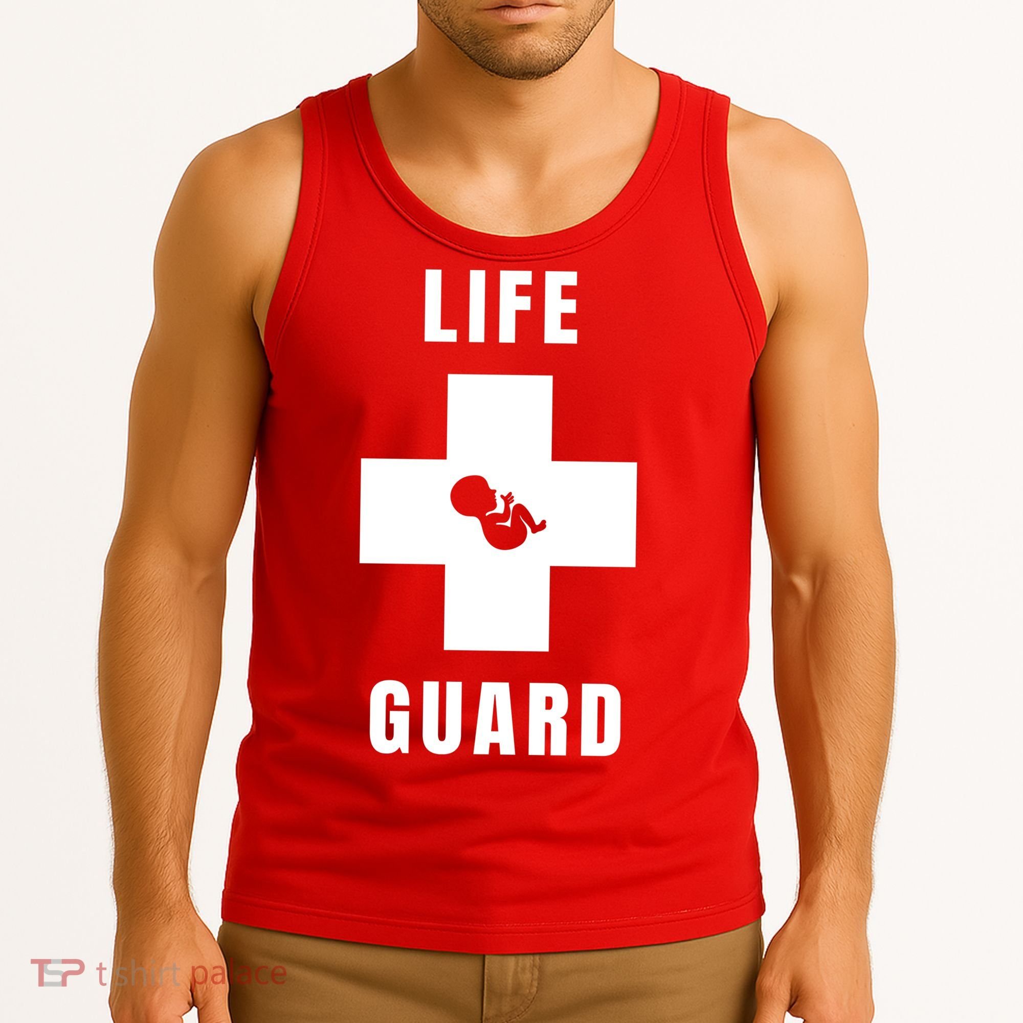 Life Guard Pregnancy Infant Loss Pro Life Stop Abortion Tank Top