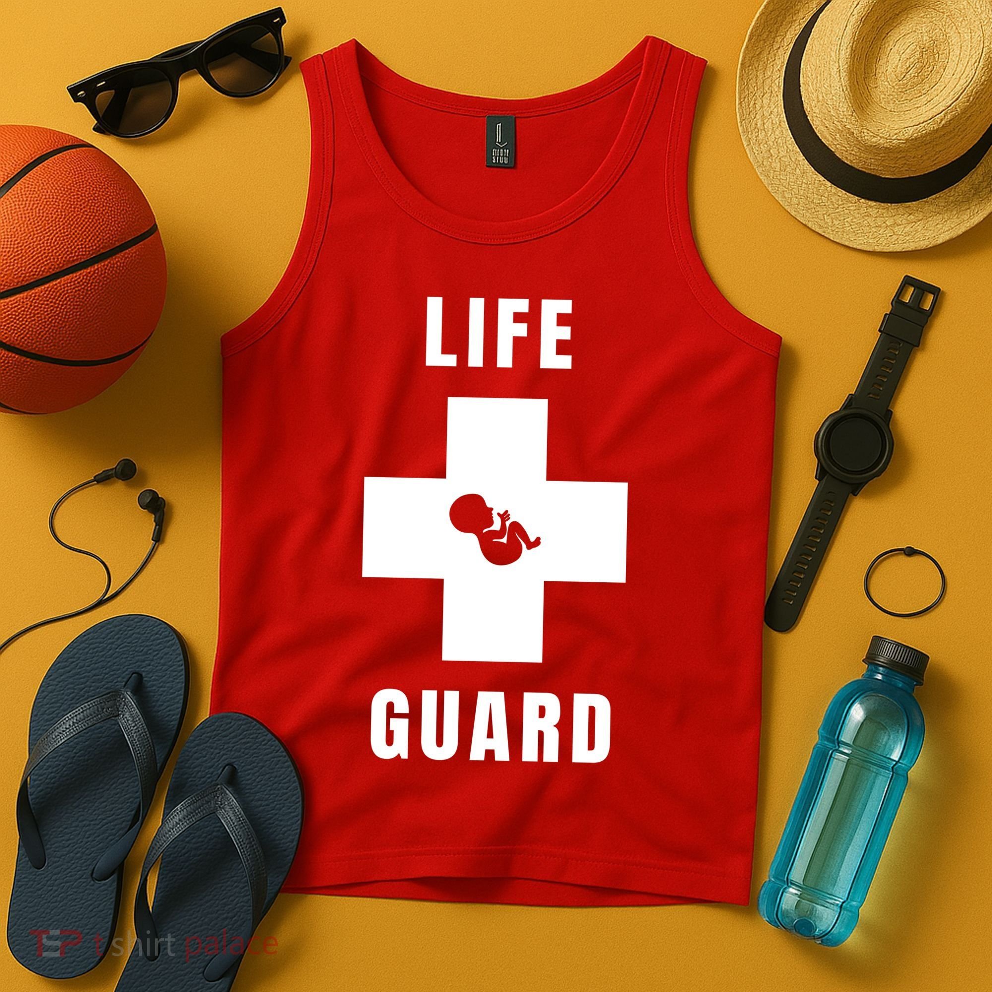 Life Guard Pregnancy Infant Loss Pro Life Stop Abortion Tank Top