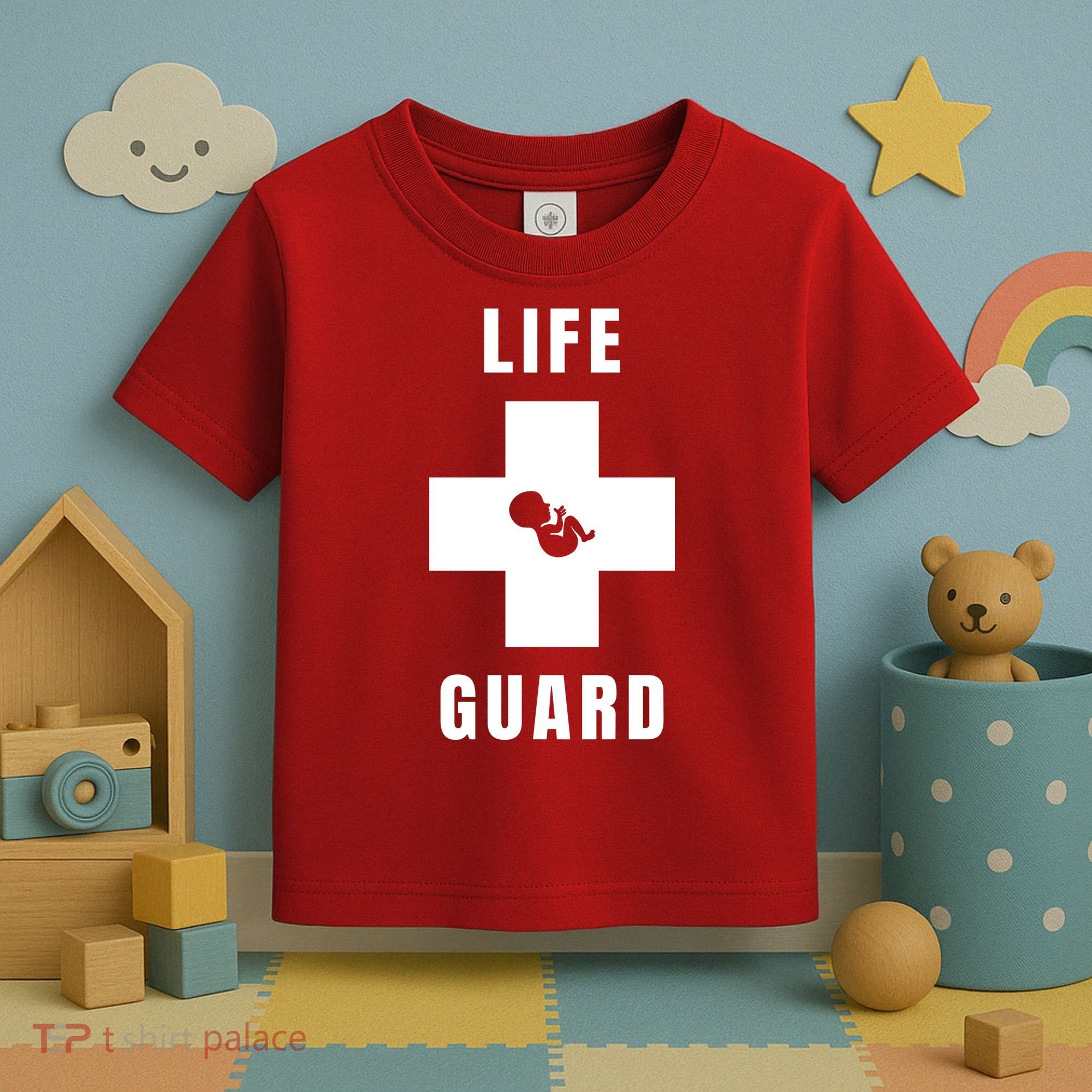 Life Guard Pregnancy Infant Loss Pro Life Stop Abortion Toddler T-Shirt