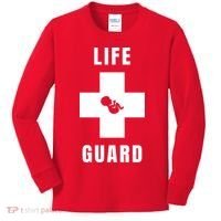 Life Guard Pregnancy Infant Loss Pro Life Stop Abortion Kids Long Sleeve Shirt thumb 0