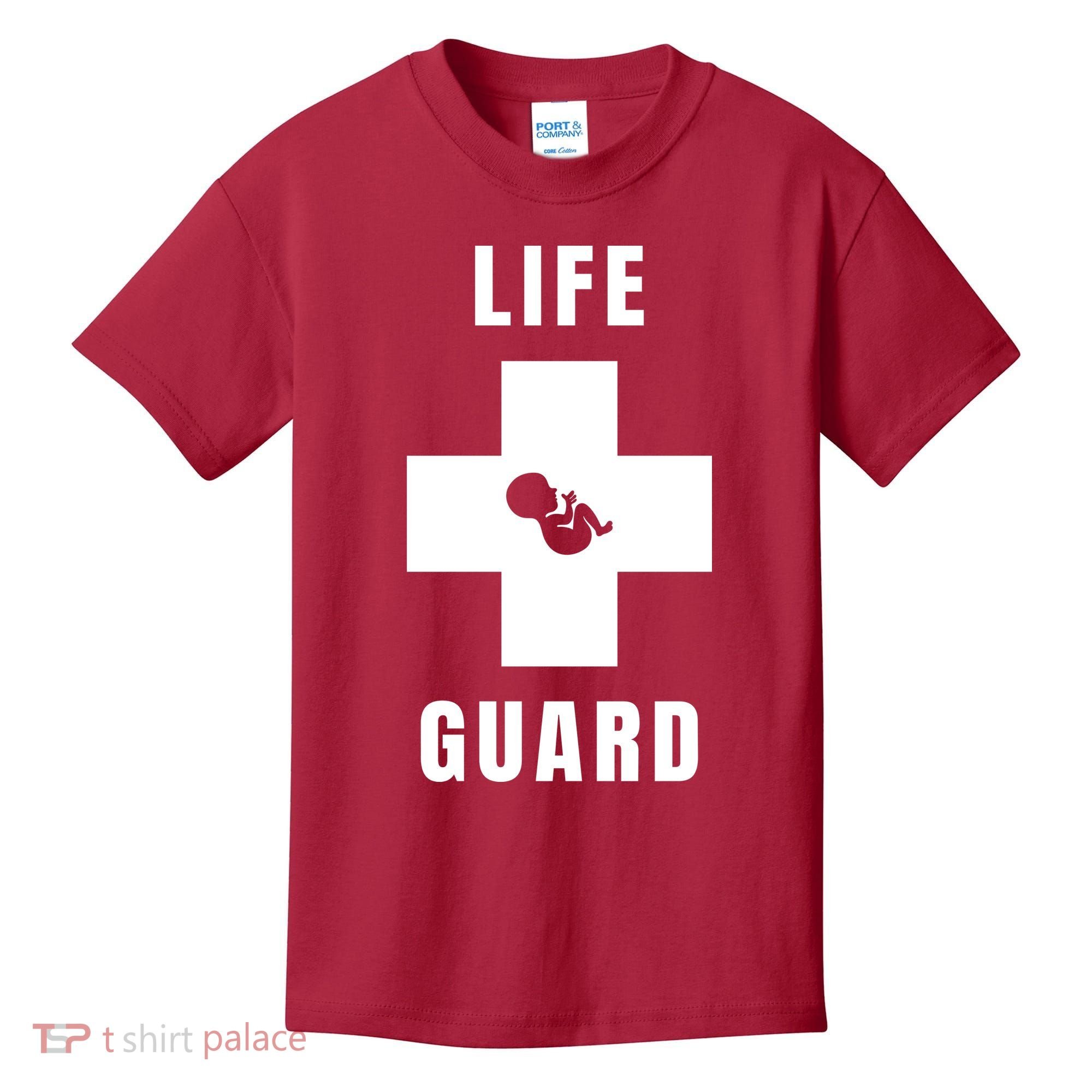 Life Guard Pregnancy Infant Loss Pro Life Stop Abortion Kids T-Shirt