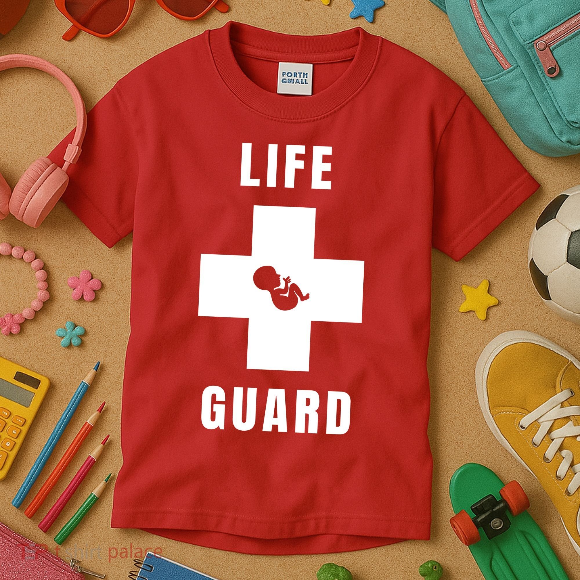 Life Guard Pregnancy Infant Loss Pro Life Stop Abortion Kids T-Shirt