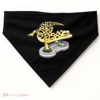 Leopard Gecko Playing Video Game Lizard Reptiles Gamers USA-Made Doggie Bandana thumb 0