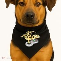 Leopard Gecko Playing Video Game Lizard Reptiles Gamers USA-Made Doggie Bandana thumb 1