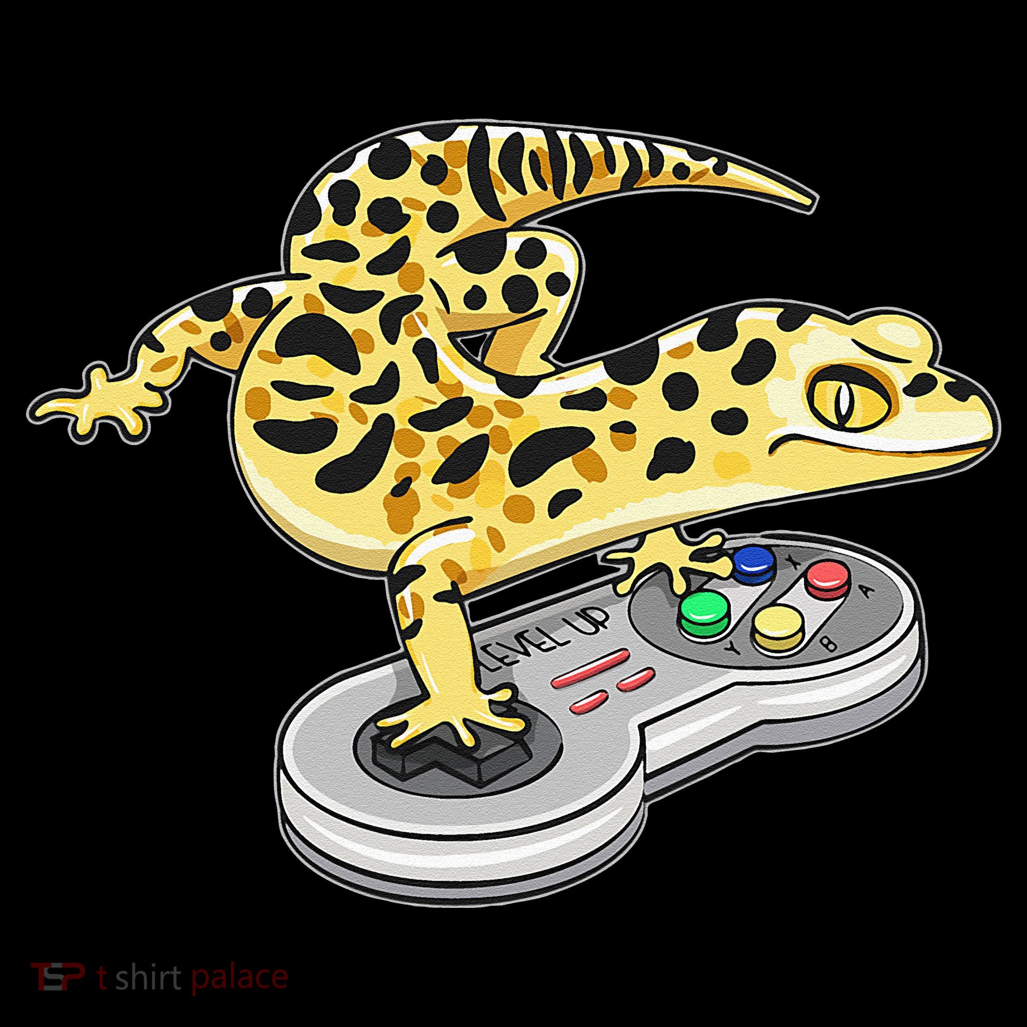 Leopard Gecko Playing Video Game Lizard Reptiles Gamers Women's Hoodie
