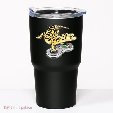 Leopard Gecko Playing Video Game Lizard Reptiles Gamers Tumbler