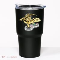 Leopard Gecko Playing Video Game Lizard Reptiles Gamers Tumbler thumb 0