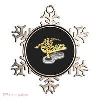 Leopard Gecko Playing Video Game Lizard Reptiles Gamers Ornament thumb 0