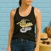Leopard Gecko Playing Video Game Lizard Reptiles Gamers Women's Tank Top thumb 2