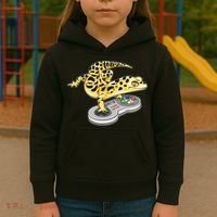 Leopard Gecko Playing Video Game Lizard Reptiles Gamers Kids Hoodie thumb 3