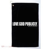 Love God Publicly Golf Towel thumb 0