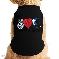 Love Greece Proud Greek Flag Greek Roots Funny Gift Doggie Tank thumb 0