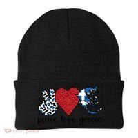 Love Greece Proud Greek Flag Greek Roots Funny Gift Beanie thumb 0