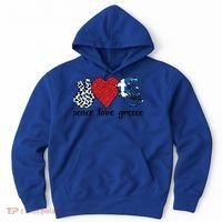 Love Greece Proud Greek Flag Greek Roots Funny Gift Hoodie thumb 0
