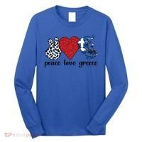 Love Greece Proud Greek Flag Greek Roots Funny Gift Long Sleeve Shirt thumb 0