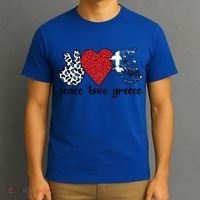 Love Greece Proud Greek Flag Greek Roots Funny Gift T-Shirt thumb 3