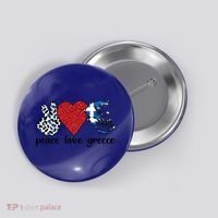 Love Greece Proud Greek Flag Greek Roots Funny Gift Button thumb 0