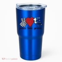 Love Greece Proud Greek Flag Greek Roots Funny Gift Tumbler thumb 0