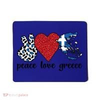 Love Greece Proud Greek Flag Greek Roots Funny Gift Mousepad thumb 0