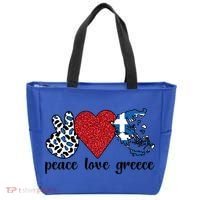 Love Greece Proud Greek Flag Greek Roots Funny Gift Tote Bag thumb 0