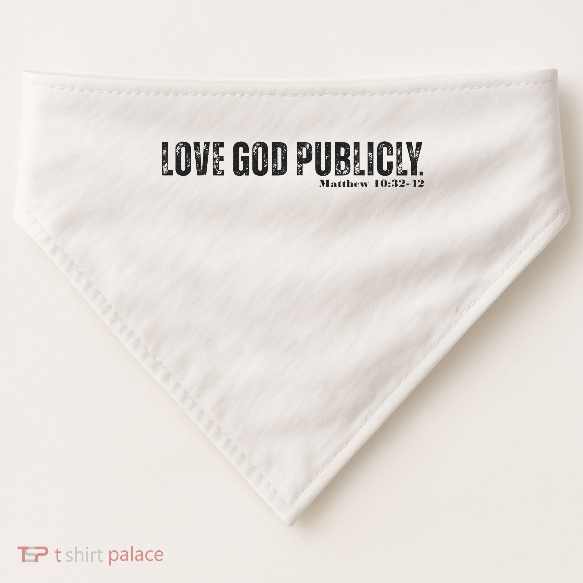 Love God Publicly USA-Made Doggie Bandana
